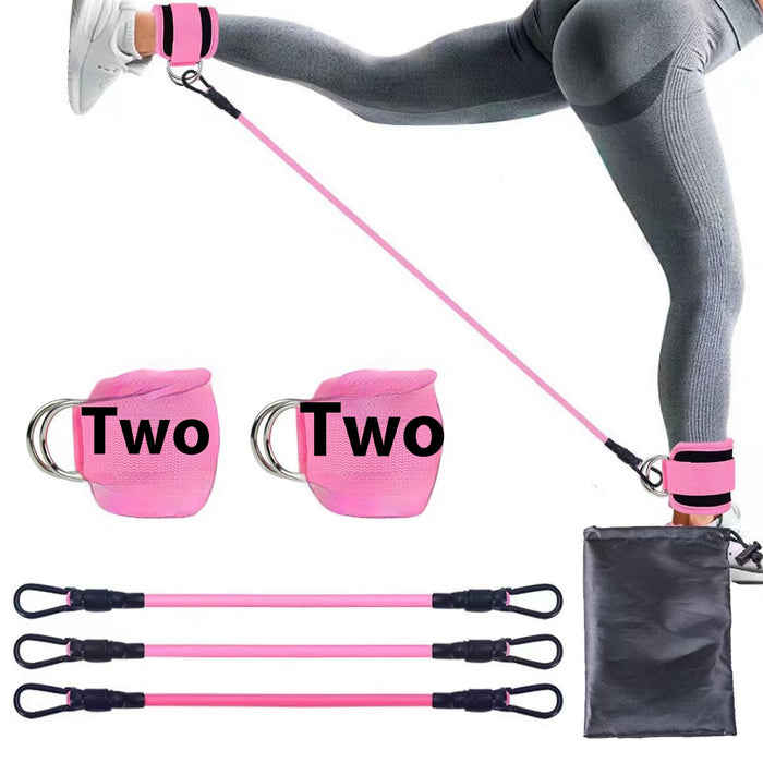 Bandes de résistance avec sangle de cheville pour muscler les hanches, les jambes et les fessiers