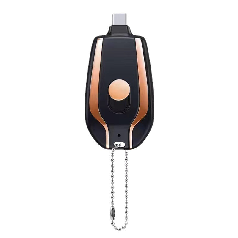 1500mAh Mini Keychain Power Bank With Type-C, Ultra Compact
