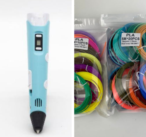 3D Printing Pen for Kids with Colourful Filament Options