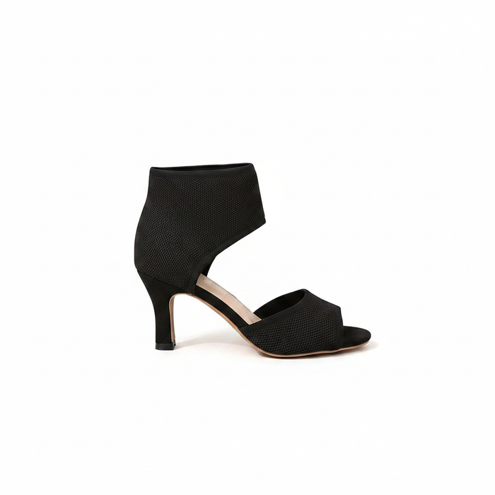Camille | Elastische Pumps mit offener Zehenpartie und Absatz