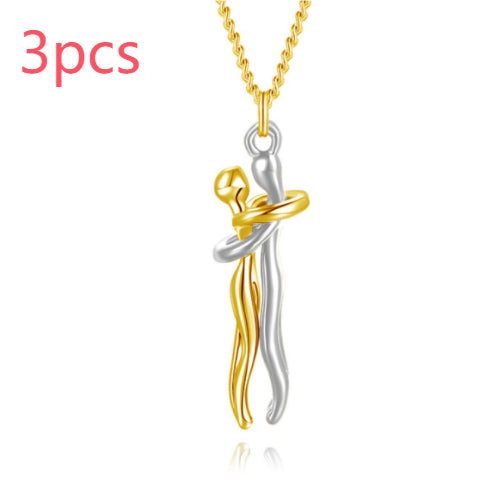 Love Hug Necklace For Couples, Simple Clavicle Chain Gift