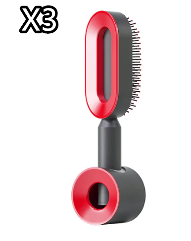 Self-Cleaning Airbag Hair Brush With Scalp Massage, Anti-Static