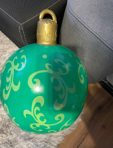 60cm Outdoor Inflatable Christmas Ornament Ball in PVC