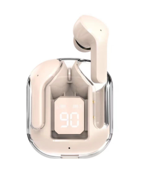 Mini Transparent Wireless Earbuds With LED Power Display