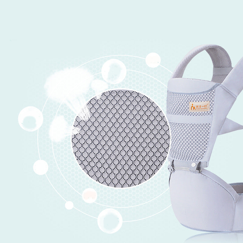 Baby Hip Seat Carrier with Waist Stool, Breathable Multi-Use Design