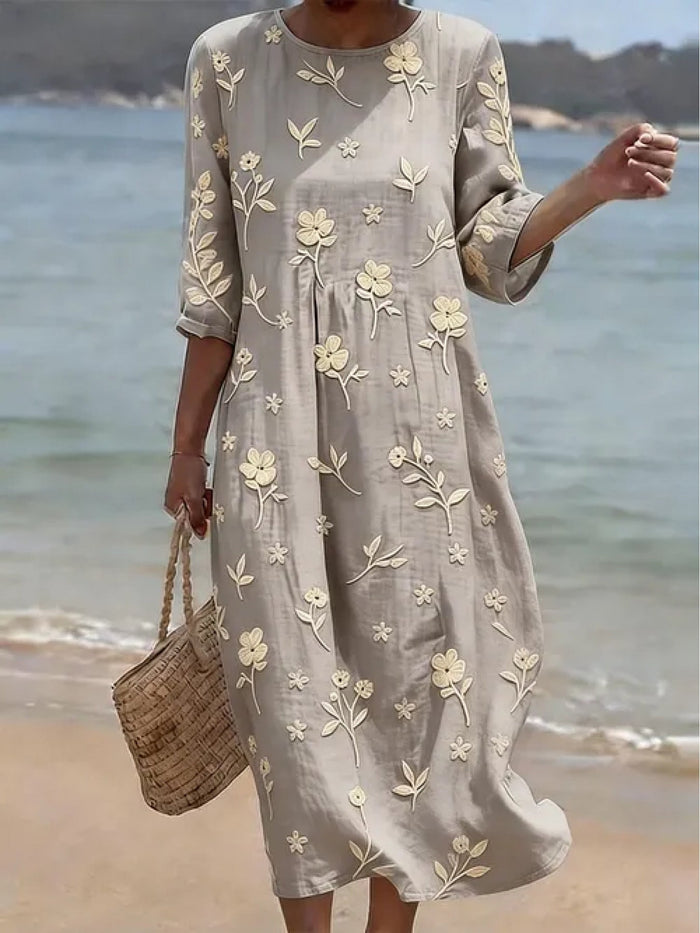 Simone | Vestido cruzado elegante con volantes