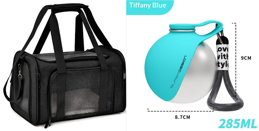 Portable Stainless Steel Water Bottle for Small Dogs and Cats