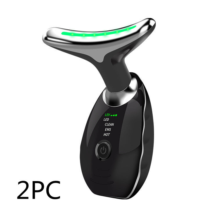 LED Neck and Face Massager Device with Colourful Light Modes