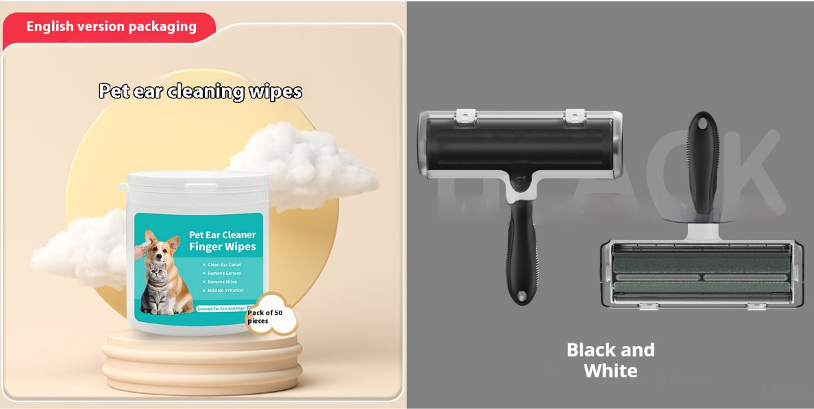 Disposable Pet Wipes for Teeth and Ears, Finger Cot Cleaning Pads