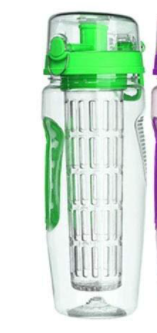 32oz Fruit Infuser Water Bottle In BPA-Free Plastic