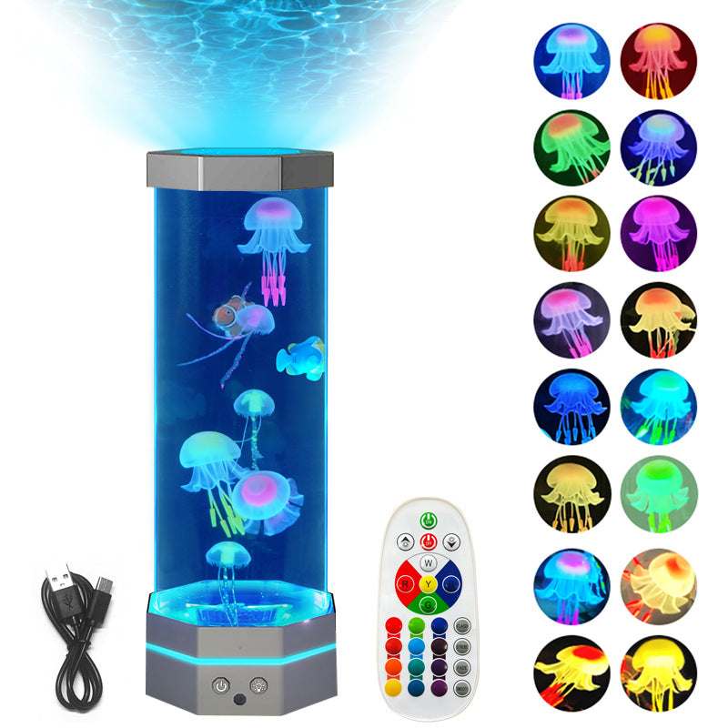 Jellyfish Lava Lamp With 17 Colours And Remote Control
