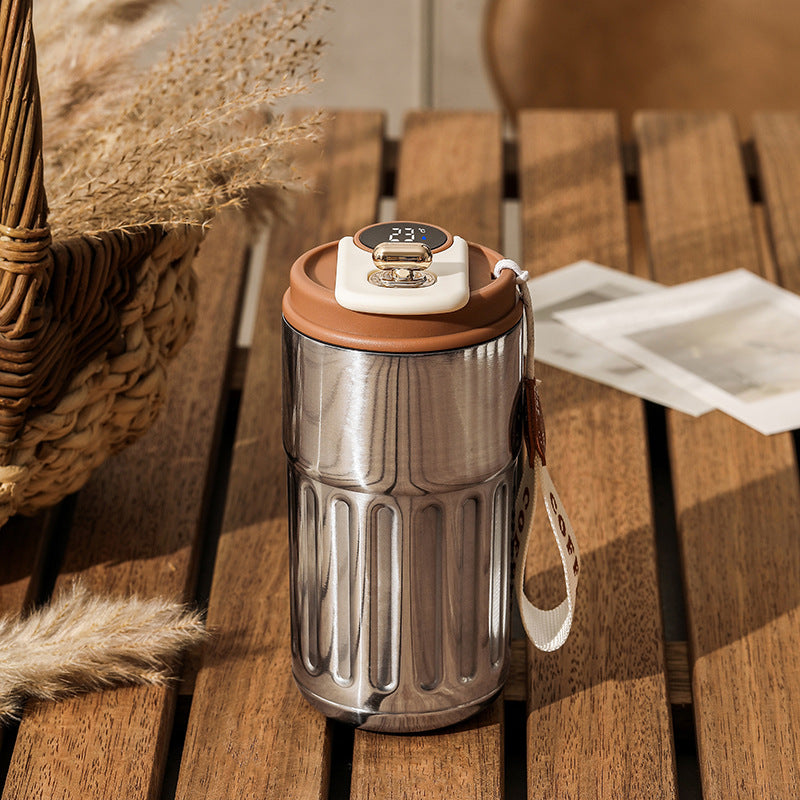 Smart Digital Insulated Bottle With Temperature Display, 450ml