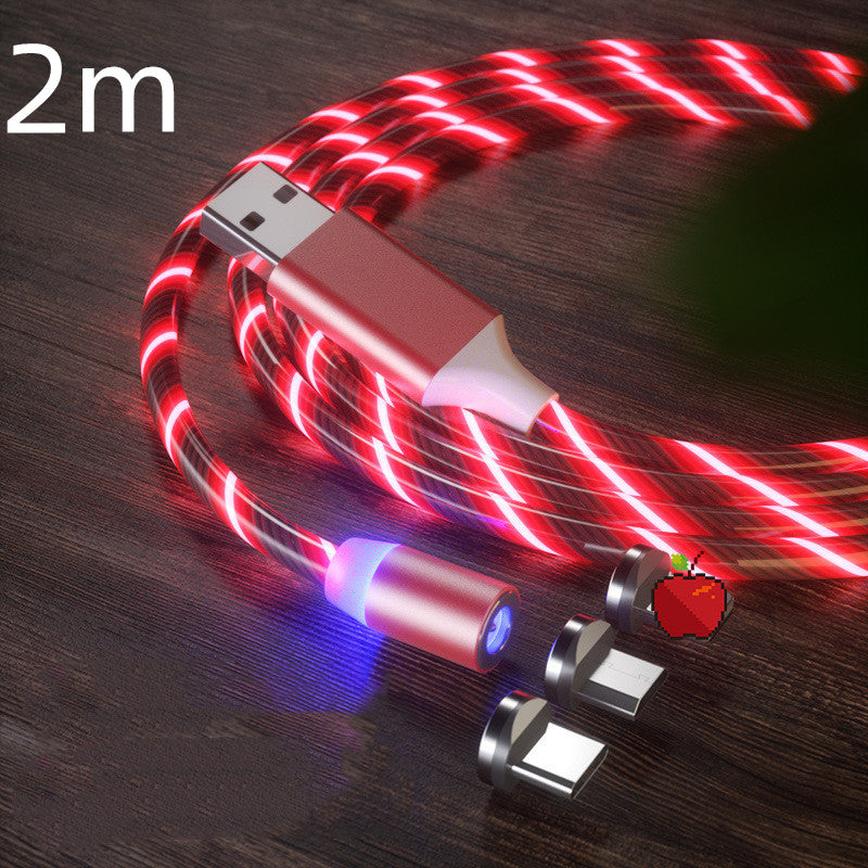 LED Magnetic Charging Cable with Streamer Light and Fast Charge