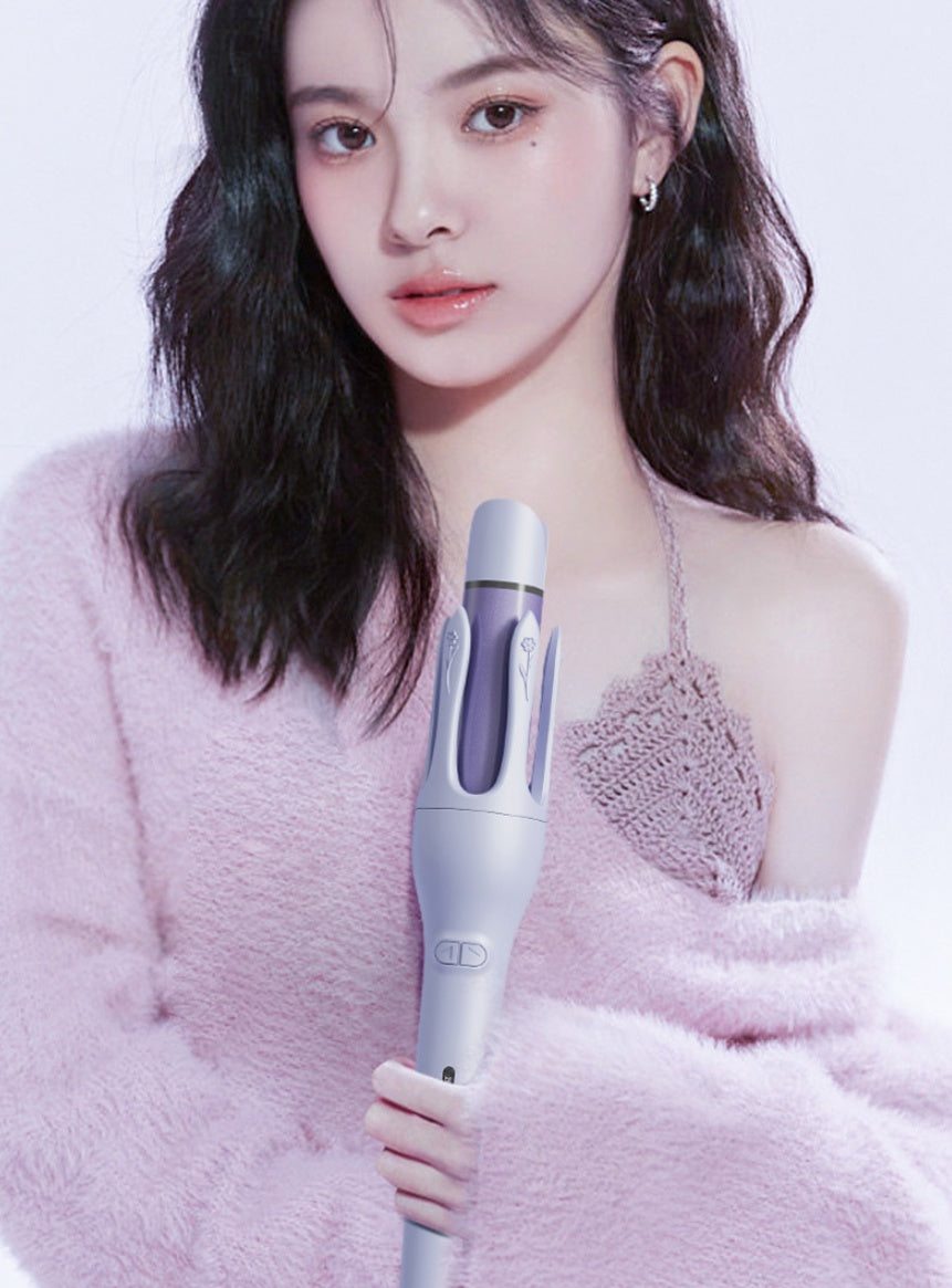 2-in-1 Automatic Hair Curler Straightener, Ceramic Fast Heat