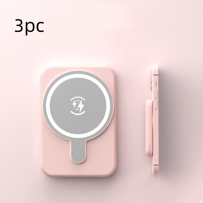 Mini Magnetic Wireless Power Bank 5000mAh with Fast Charging
