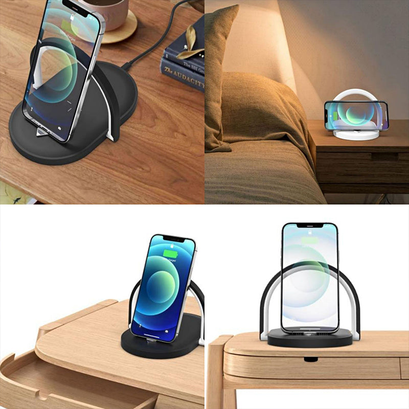 3-in-1 Foldable Wireless Charger Night Light and Reading Lamp