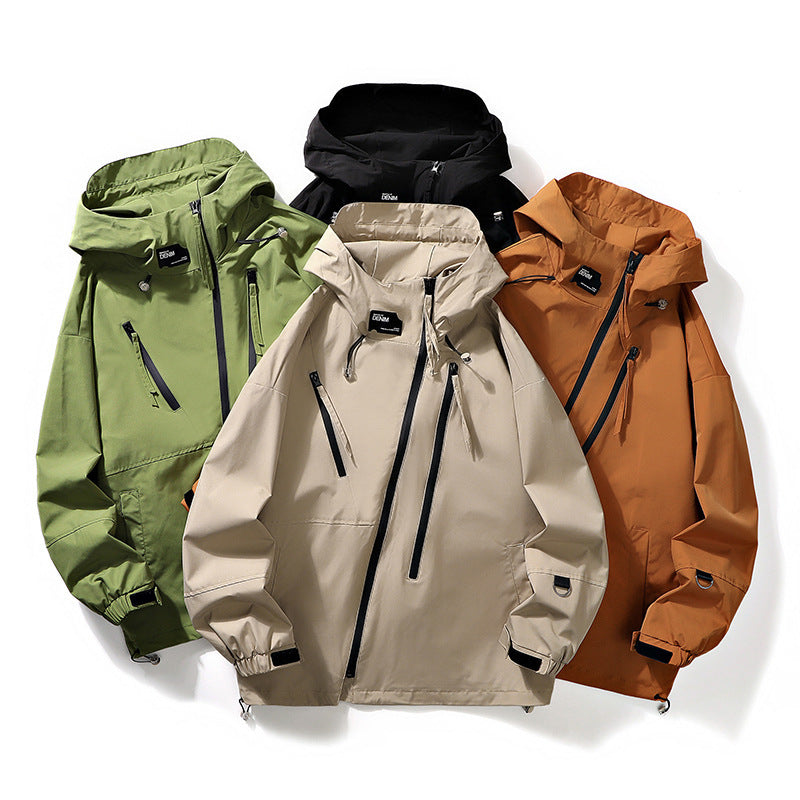 Men's Relaxed Fit Workwear Jacket With Side Patch Pockets