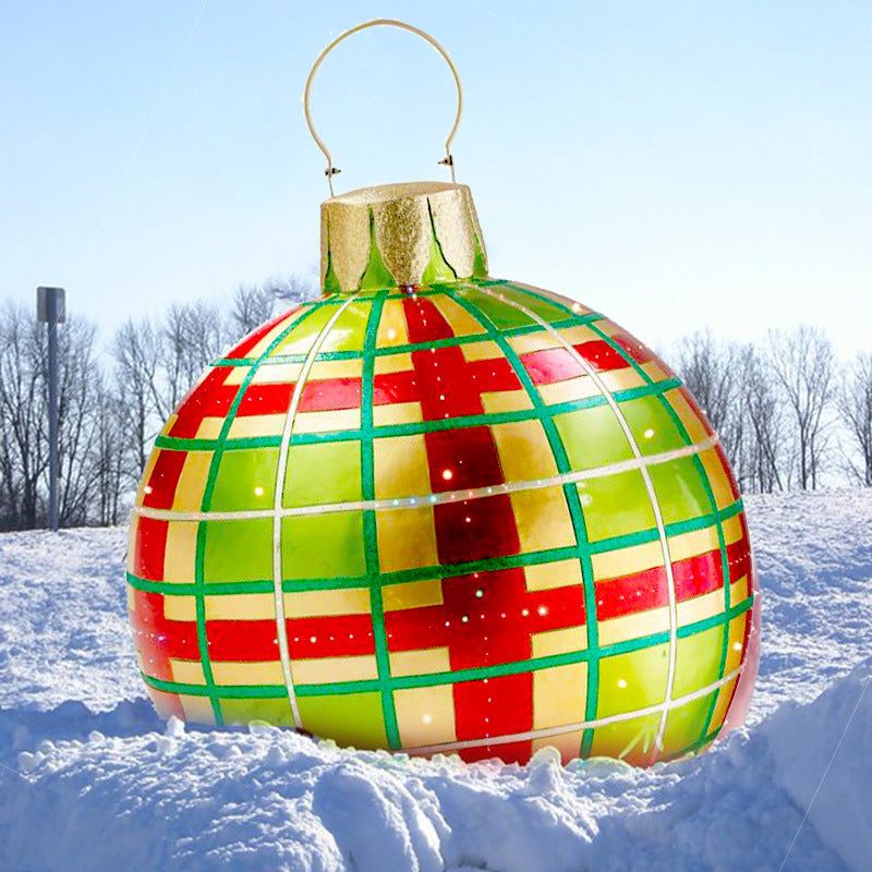 60cm Outdoor Inflatable Christmas Ornament Ball in PVC