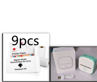 Portable Mini Bluetooth Thermal Label Printer, Inkless Printing