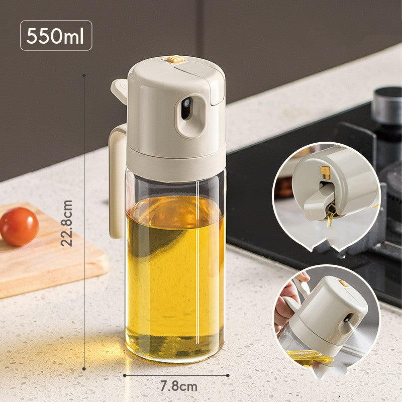 2-in-1 Oil Sprayer and Pourer Bottle For Kitchen and BBQ