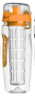 32oz Fruit Infuser Water Bottle In BPA-Free Plastic
