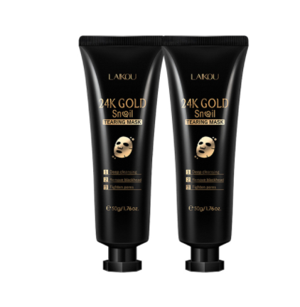 Gold Foil Snail Tear-Off Face Mask, Hydrating Peel-Off Skin Care