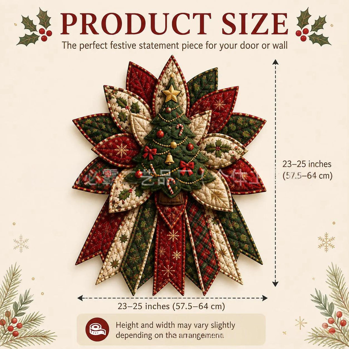 DIY Oversized Quilted Bow Sewing Kit, Fabric Craft Set
