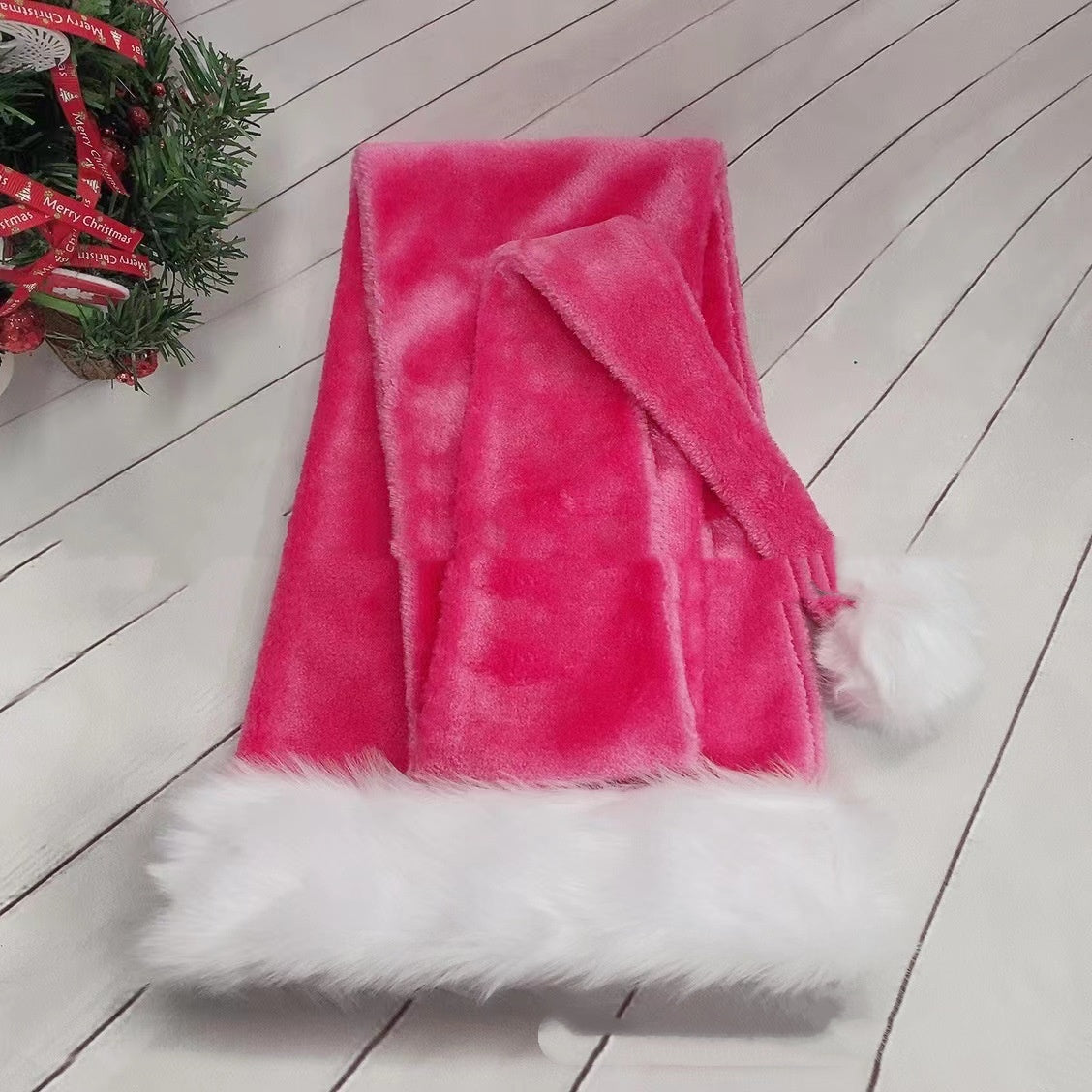 Extra Long Plush Santa Hat in Many Colours 150cm Christmas Cap