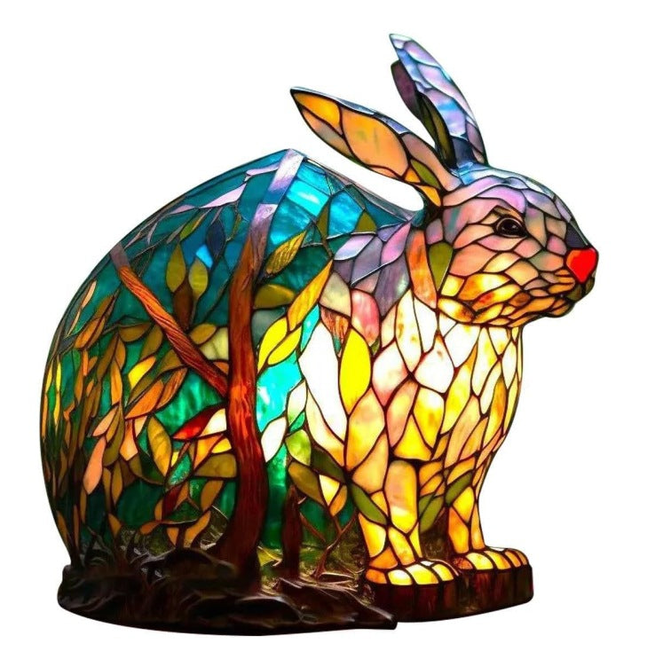 3D Animal Table Lamp With Colourful Light, Vintage Night Light