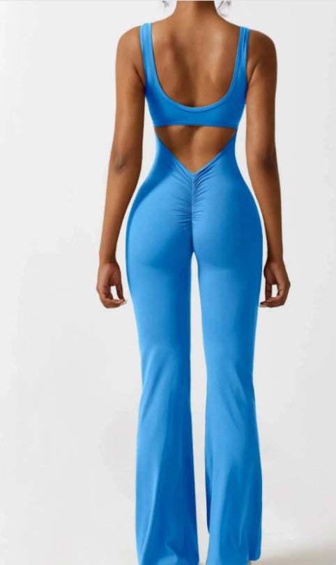 Women's Tight Yoga Bodysuit with Hollow Seamless Design, XS to XL