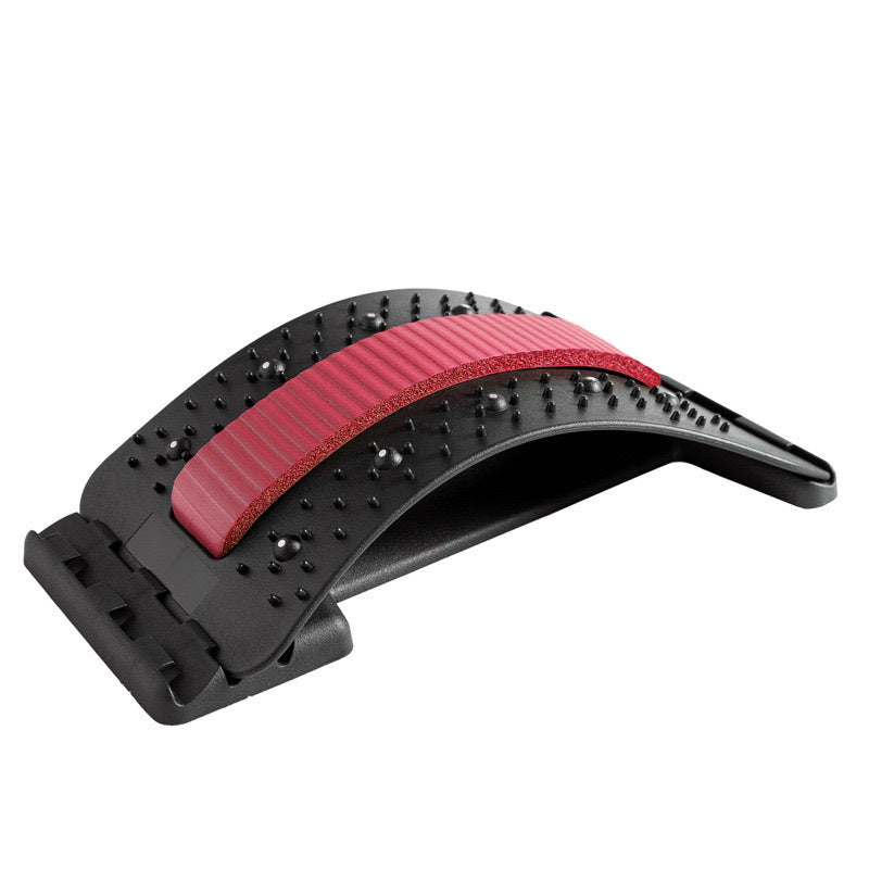 Adjustable Back Stretcher with Massage Points for Waist and Neck
