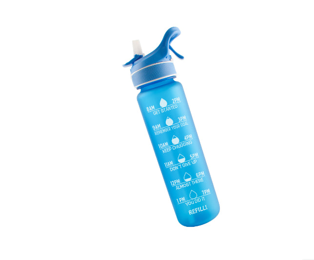 1000ml Water Bottle With Straw And Bounce Cover For Sport