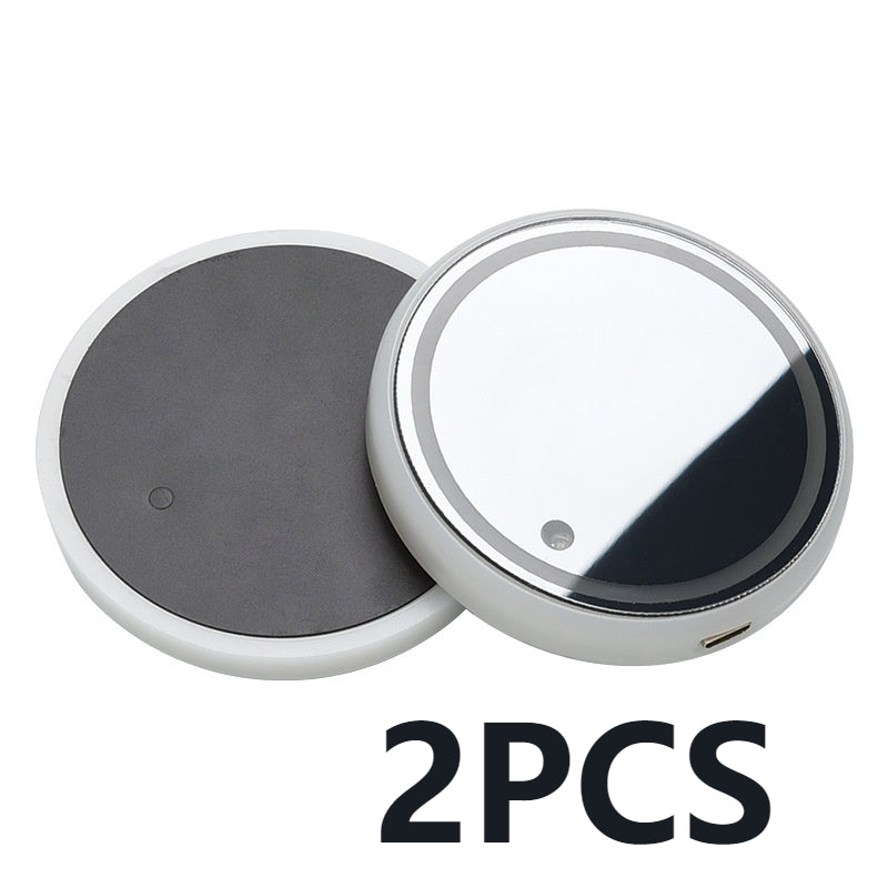 Colourful LED Light-Up Car Cup Holder Coasters, Solar and USB