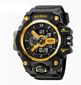 Men's Outdoor Sports Digital Watch in Camouflage and Black