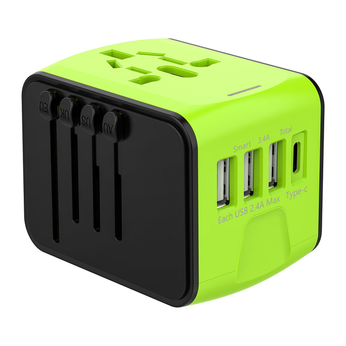 Multi-Function Travel Plug Adapter, Multinational Converter Socket