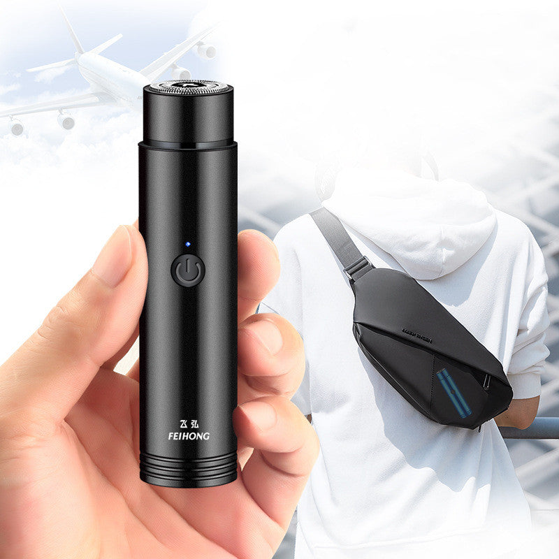 Mini Portable Electric Shaver, USB Rechargeable for Home and Car