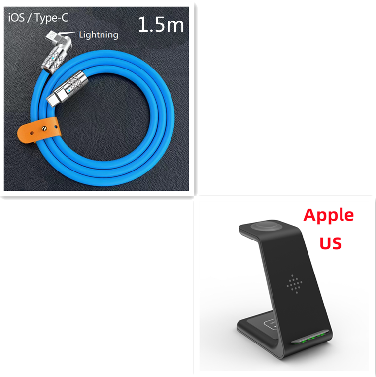 3-in-1 Wireless Charging Station Stand for Phones, Watch and Earbuds