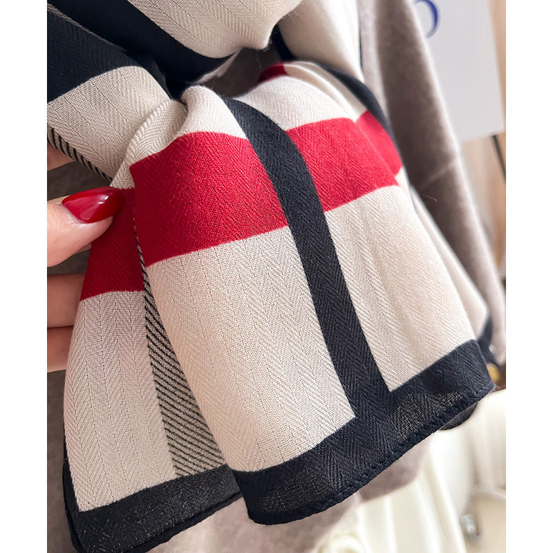 Tie-Dye Winter Scarf, Soft Warm Oversized Wrap for Women