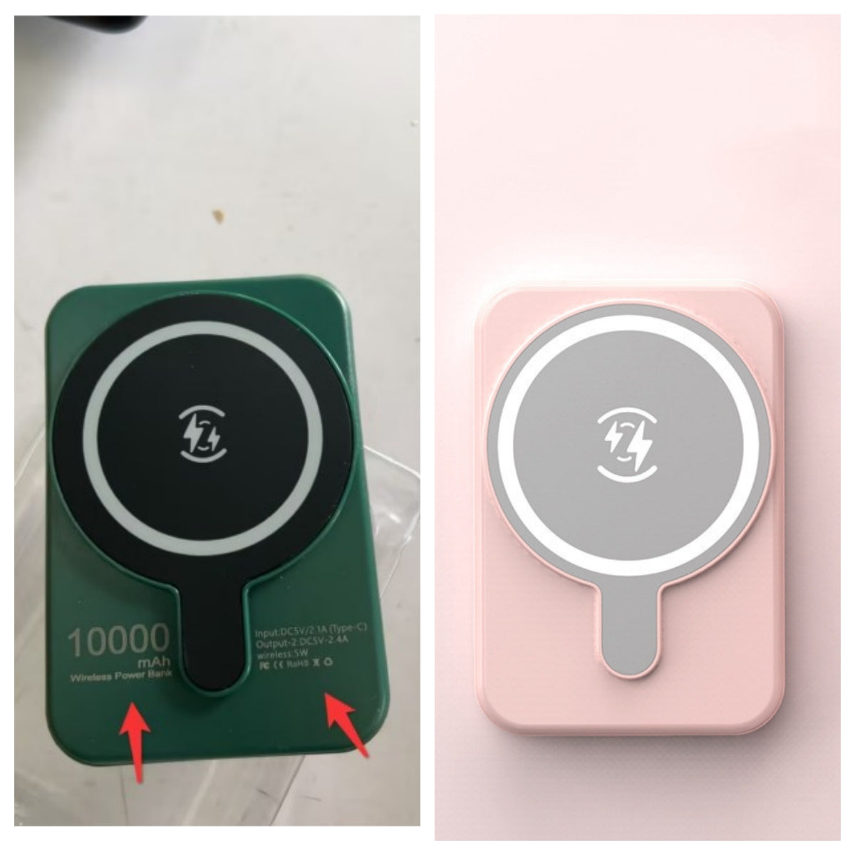 Mini Magnetic Wireless Power Bank 5000mAh with Fast Charging