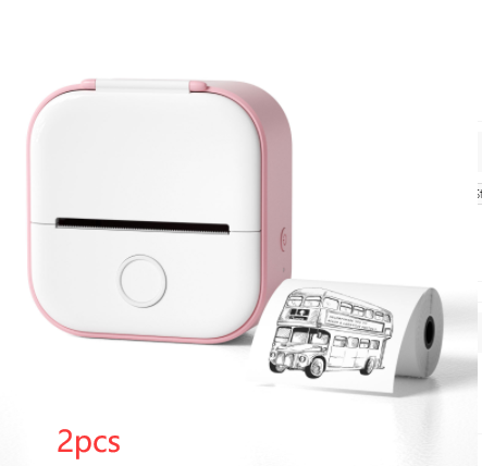 Portable Mini Bluetooth Thermal Label Printer, Inkless Printing