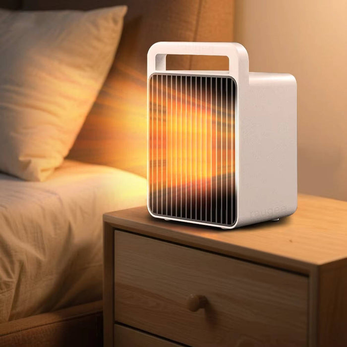 Aquecedor elétrico portátil pequeno de 600 W, aquecimento rápido, para divisões
