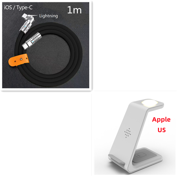 3-in-1 Wireless Charging Station Stand for Phones, Watch and Earbuds