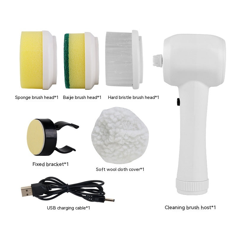 4-in-1 Cordless Electric Spin Scrubber Cleaning Brush