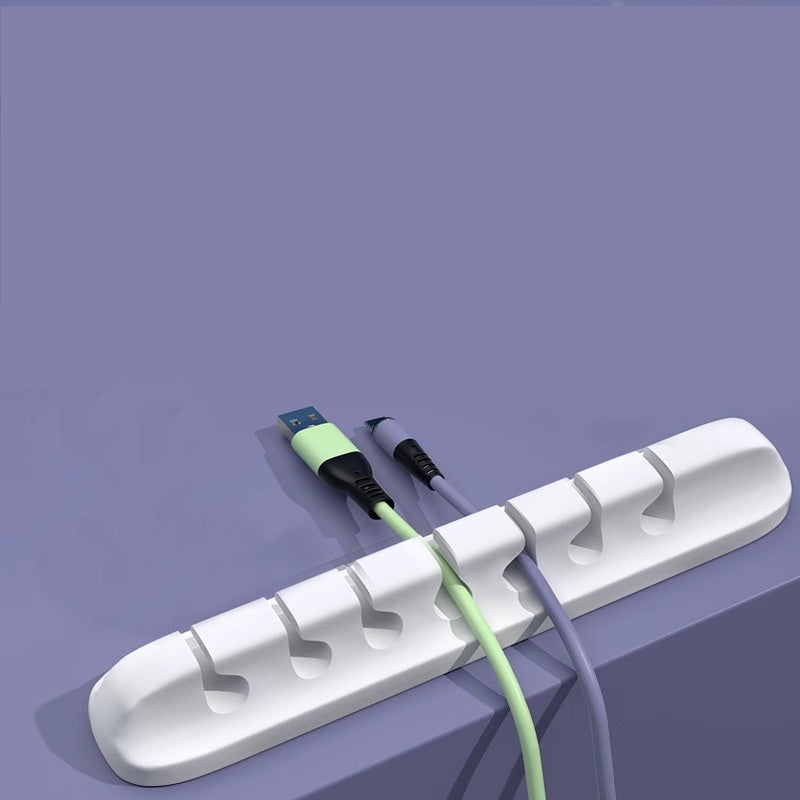 Silicone Desk Cable Organiser With 3, 5 Or 7 Cable Slots