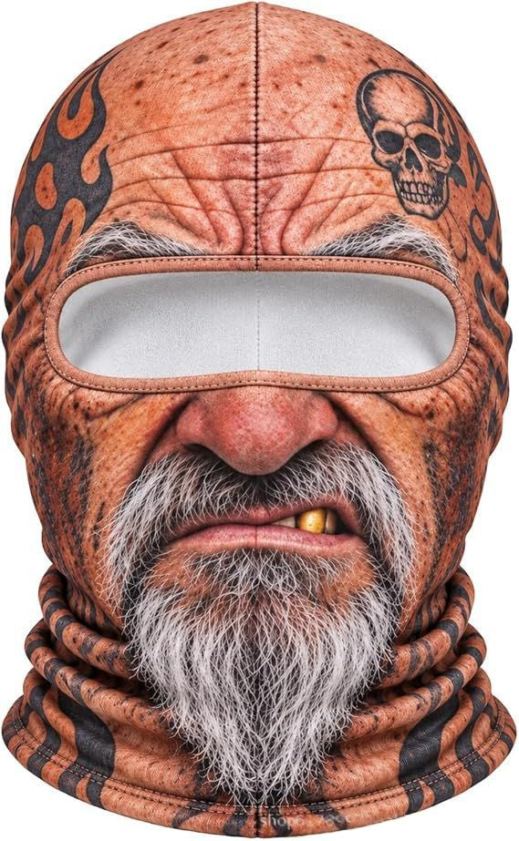 Realistic Winter Balaclava Face Mask, Windproof Fun Costume