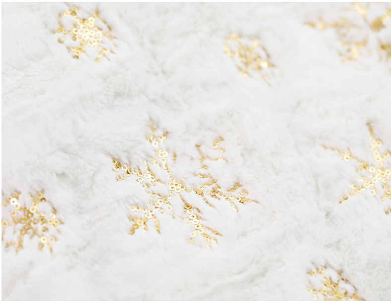 Christmas Tree Skirt in Silver Gold or Colourful Sequin Style