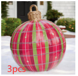 60cm Outdoor Inflatable Christmas Ornament Ball in PVC