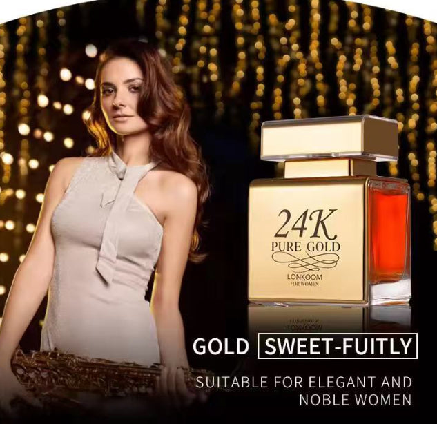 24K Gold Fragrance Perfume In Floral Style With Five Colours