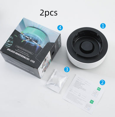 Portable Car Ashtray With Anion Air Purifier And Automatic Open
