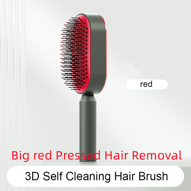Self-Cleaning Airbag Hair Brush With Scalp Massage, Anti-Static